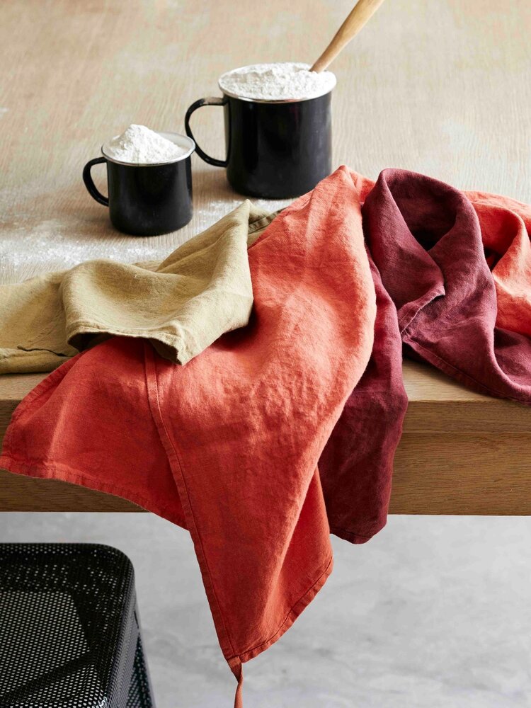 Linge Particulier Keukenhanddoek - sienna