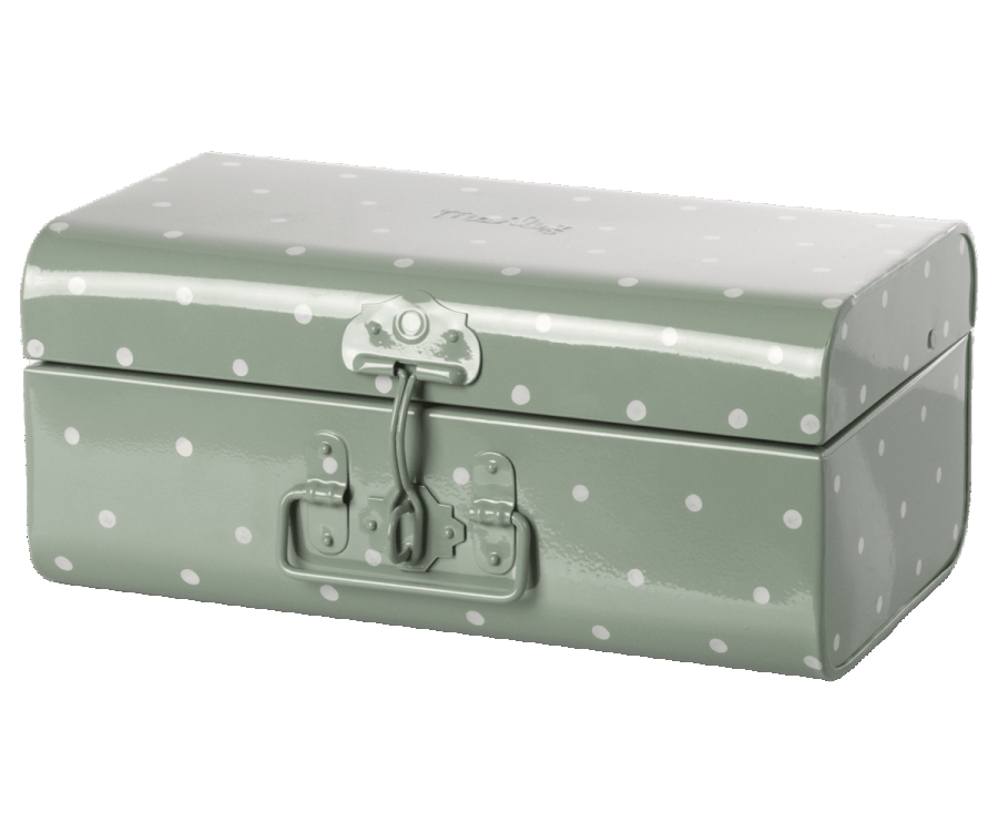 Storage suitcase, small - dusty green w 