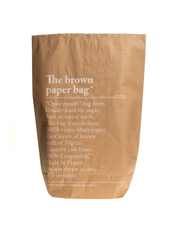 Le sac en kraft brun