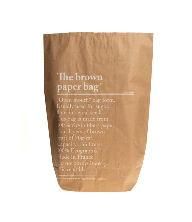 Le sac en kraft brun