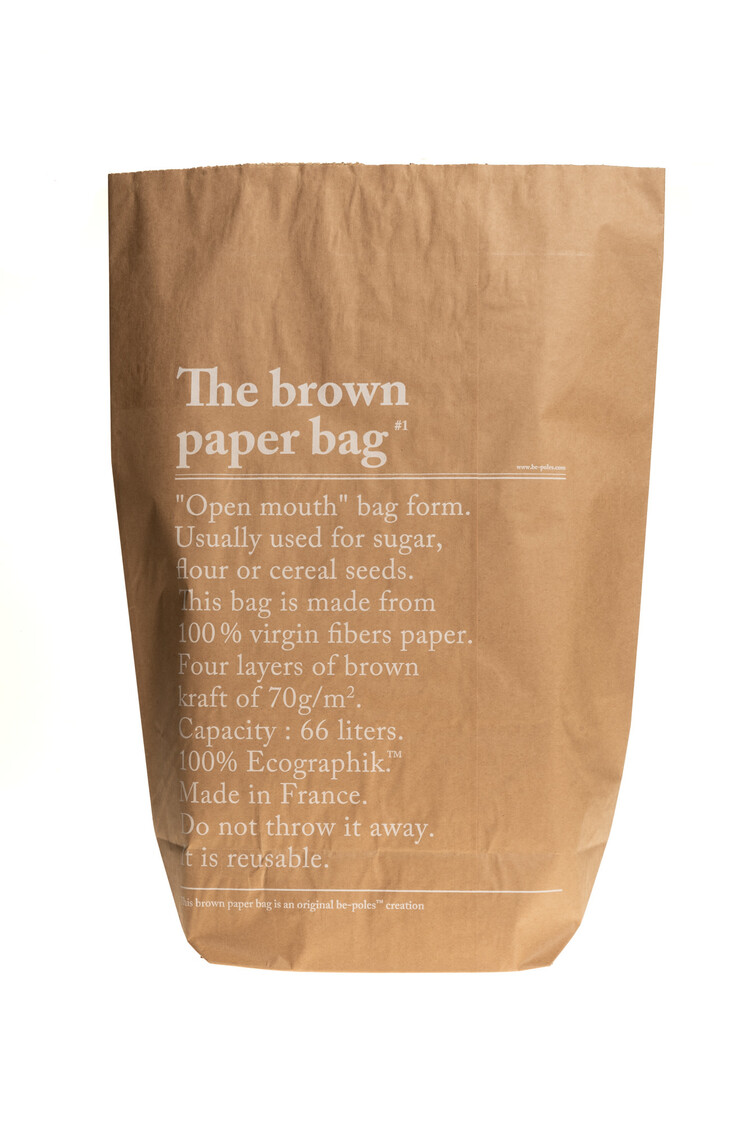 Le sac en kraft brun