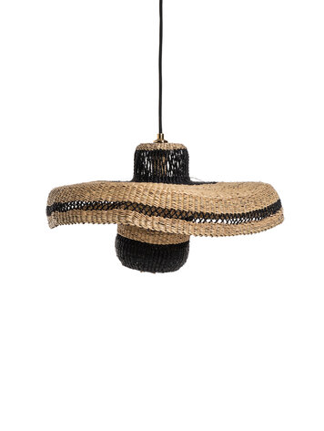 Hanging lamp hatter & lantern 44cm - natural/midnight