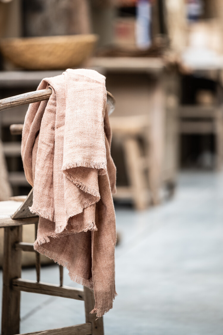 Tell Me More Margaux blanket - almond