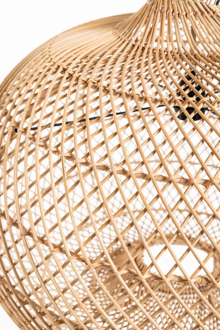 Rotan lamp appel