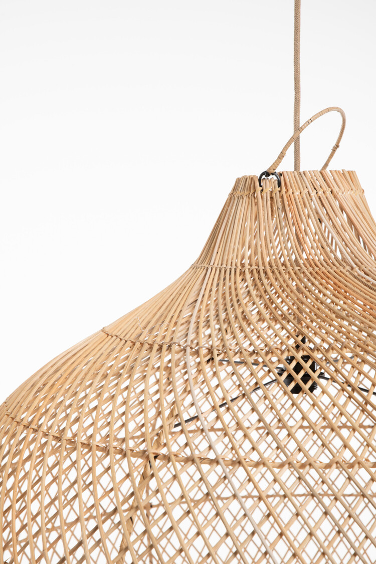 Rotan lamp appel