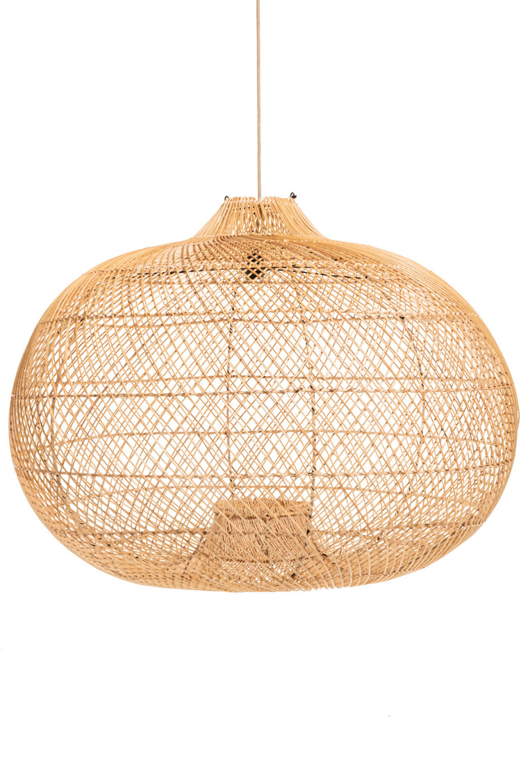 Rotan lamp appel