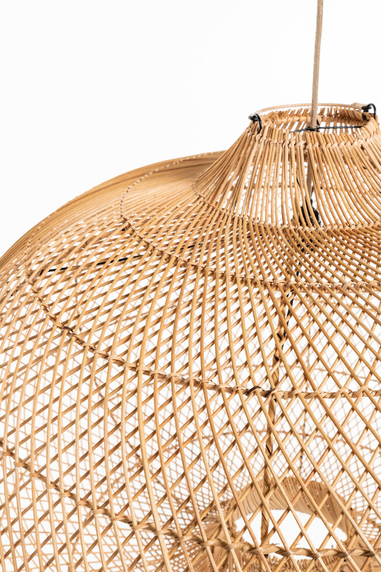 Rotan lamp appel