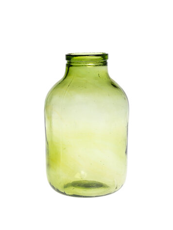 Glazen fles #9 - lichtgroen