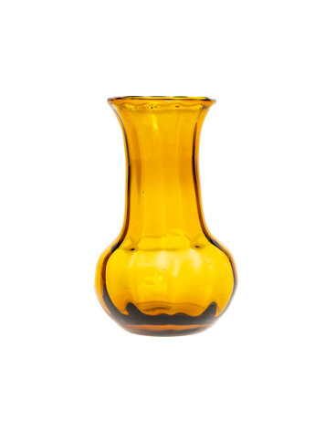 Glazen vaasje #22 - mosterdgeel