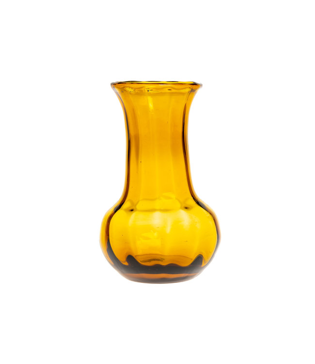 Little glass vase #22 - mustard