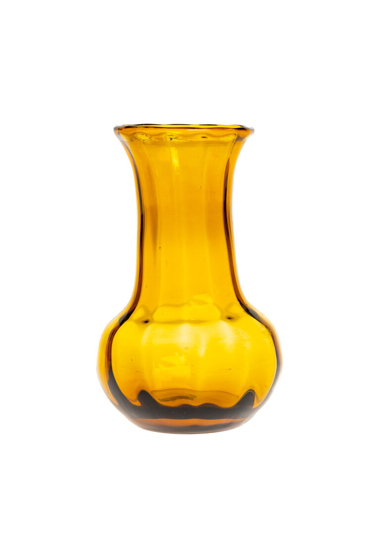 Glazen vaasje #22 - mosterdgeel