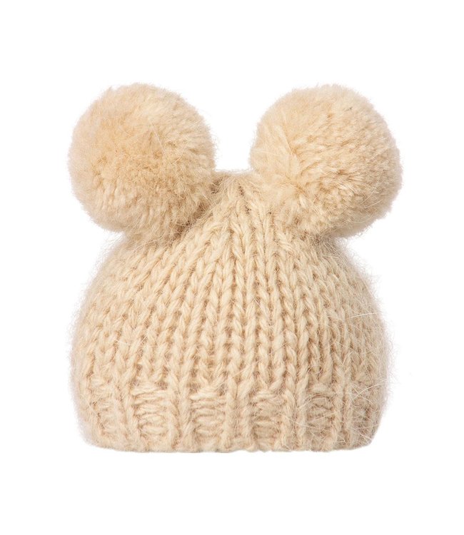 Best Friends Knitted hat w. 2 pompom 