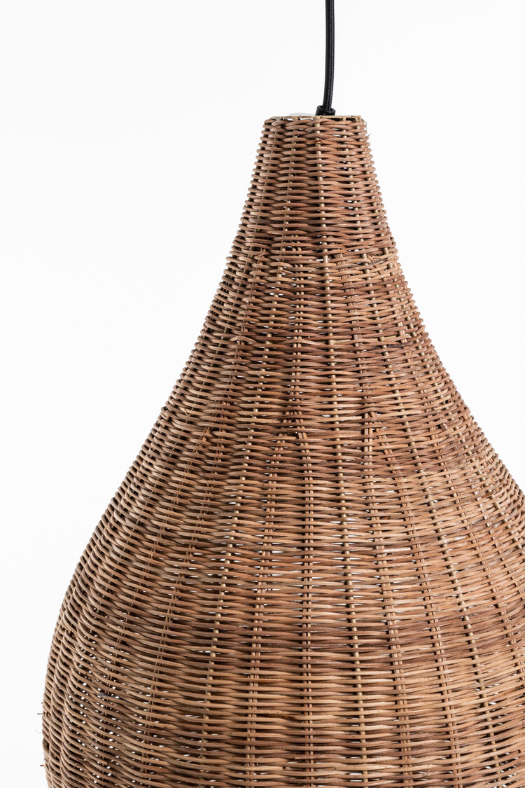Rotan hanglamp 'ajuin'