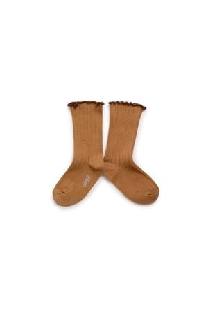 Collégien Delphine - socks with ribbed border - caramelle au beurre salé