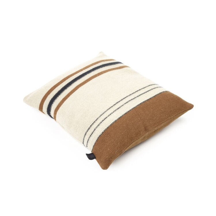 Libeco Foundry deco cushion - beeswax stripe