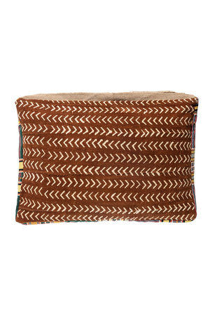 Bogolan cushion earth colors #1