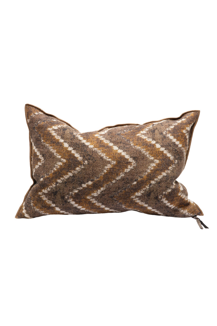 Maison de Vacances Cushion vice versa, wabi sabi linen Zanzibar - havane