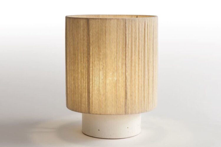 Maison de Vacances Lamp Kalé Osh sandstone argile blanche / wool écru - S