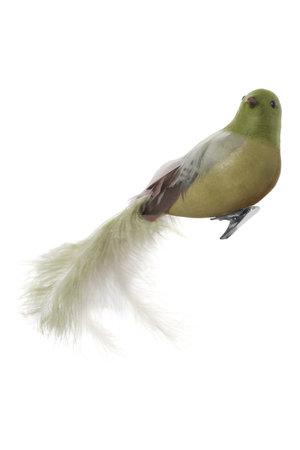 Bird with clip - green