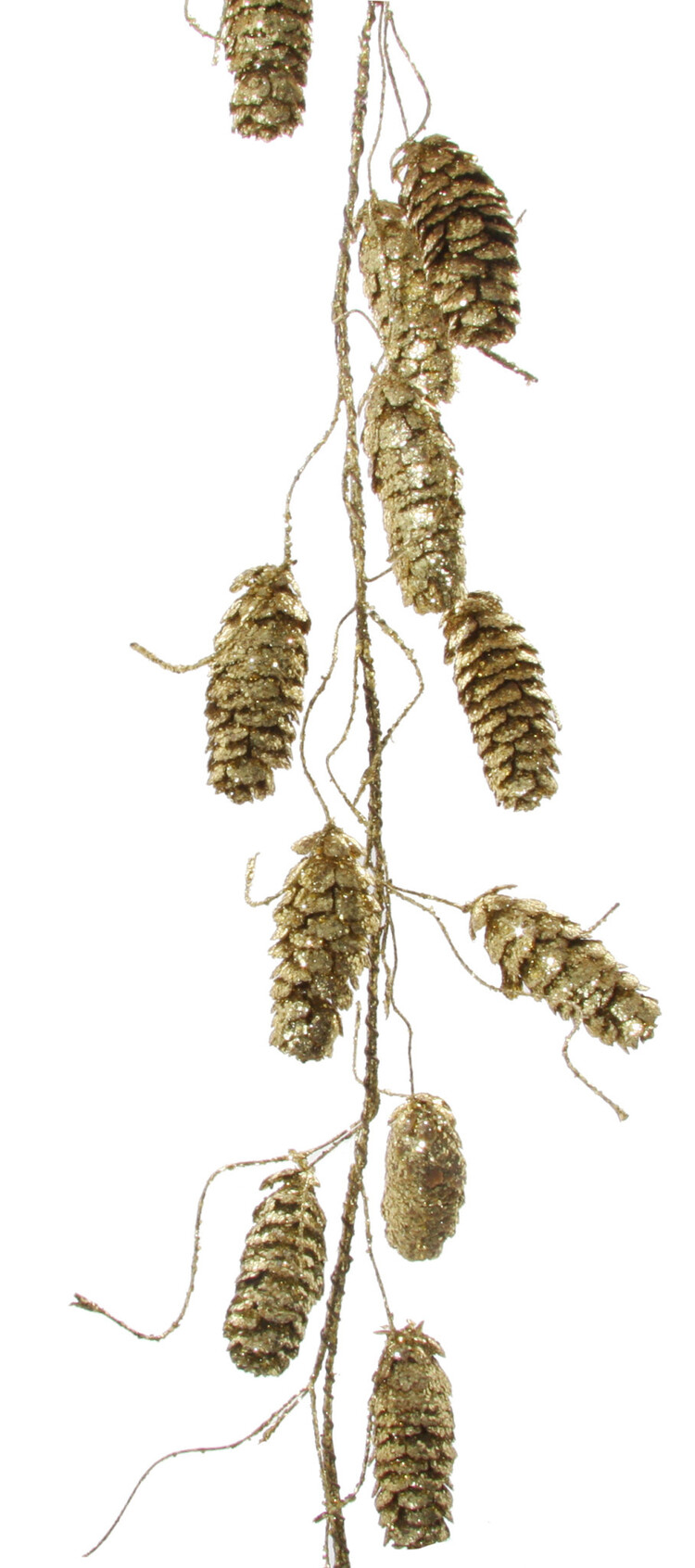 Big cone garland - gold