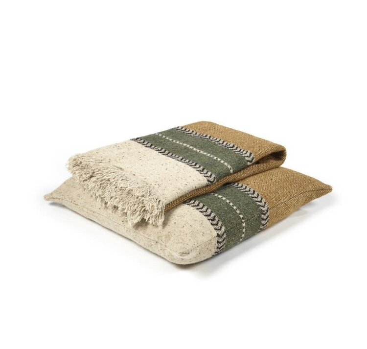 Libeco Montana deco cushion - gold - 63x63cm