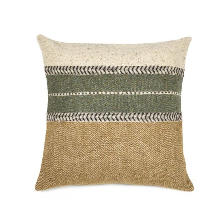 Libeco Montana deco kussen - gold - 63x63cm