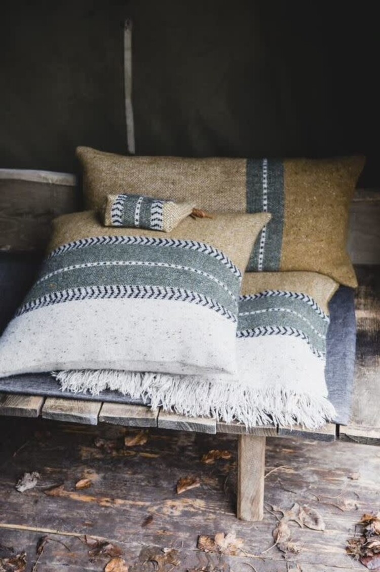 Libeco Montana deco cushion - gold - 63x63cm