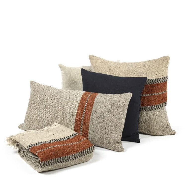 Libeco Montana deco kussen - grey - 63x63cm