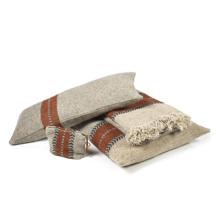 Libeco Montana deco kussen - grey - 63x63cm