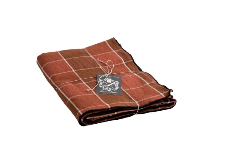 Maison de Vacances Tablecloth bourdon, canvas mimi nara - argile/bourdon noir