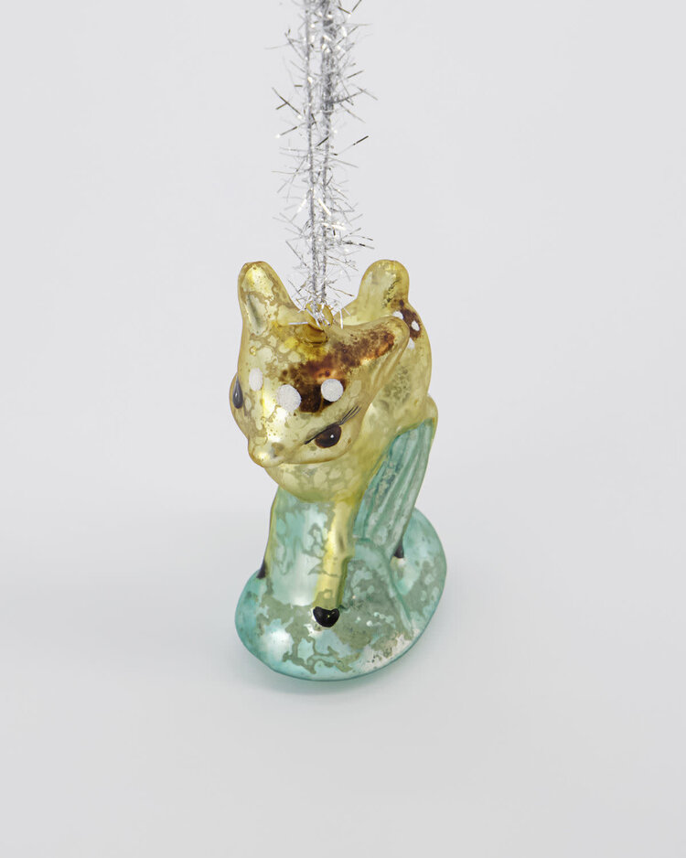 Ornament deer - gold