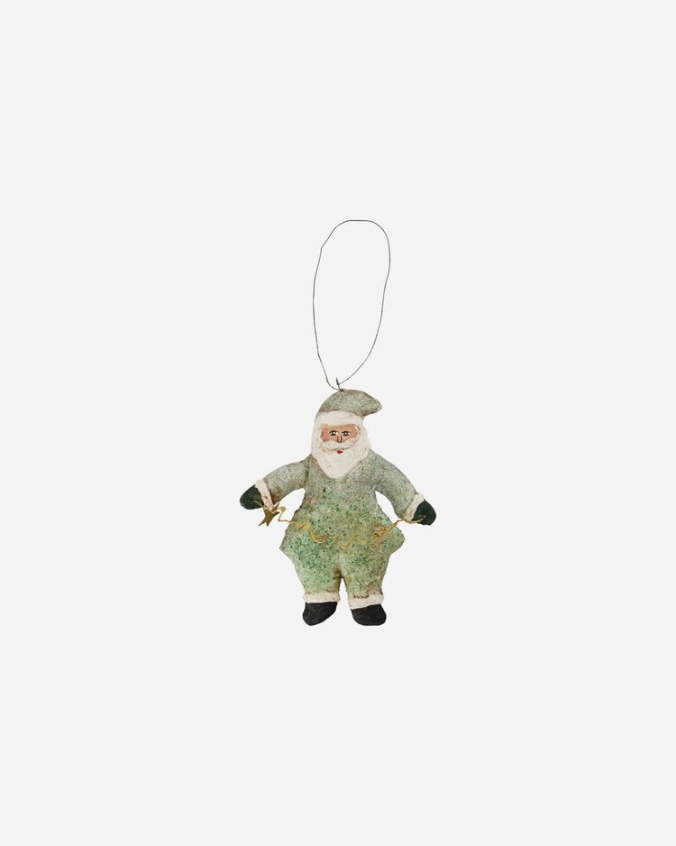 Ornament Santa Claus - green