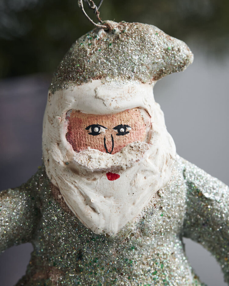 Ornament Santa Claus - green