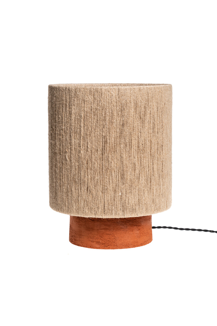 Maison de Vacances Lamp Kalé Osh zandsteen argile rouge / jute natural - M