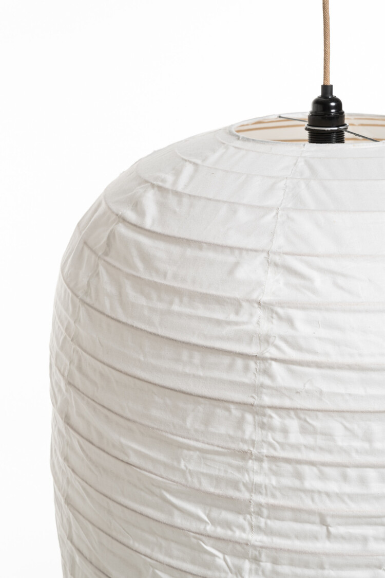 Lampion lamp cotton cotton oval XL