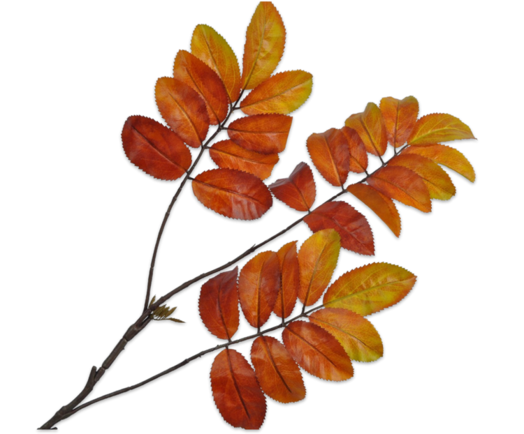 Silk-ka Leaf spray yellow/brown