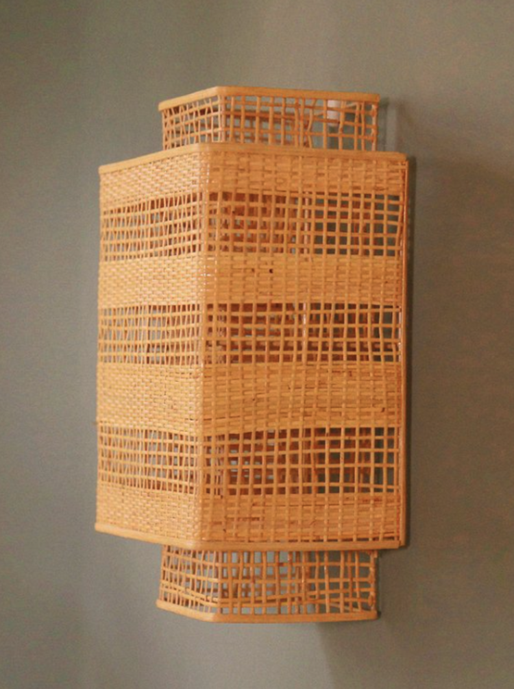 Caravane Ion bamboo wall lamp - natural