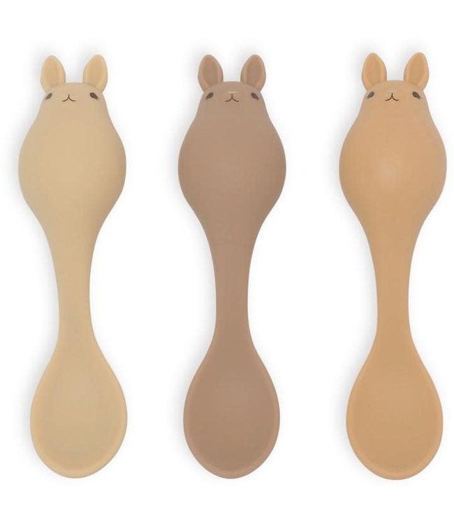 Konges Sløjd Baby spoon bunny - 3 pieces - rose