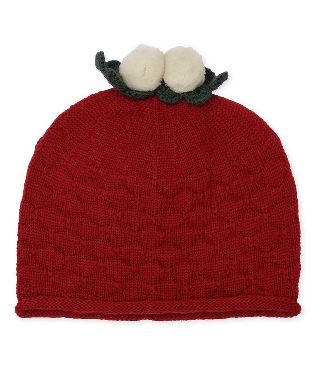 Holiday berry hat - christmas red 