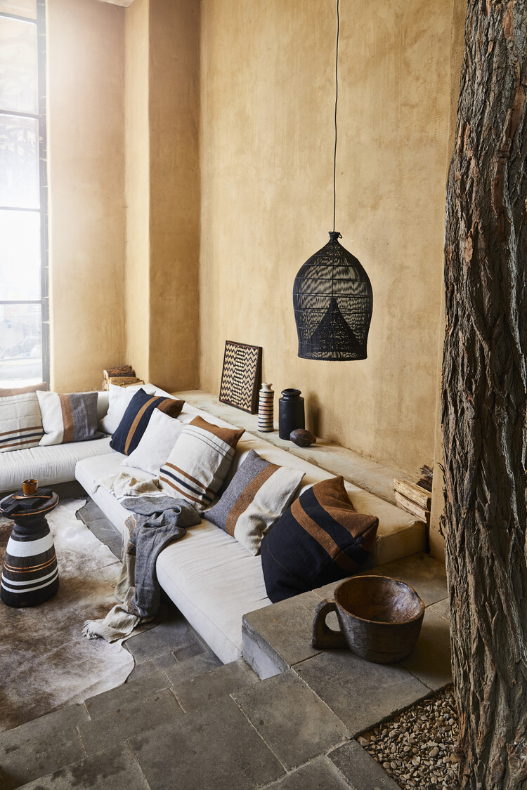 Libeco Gus deco cushion - stripe