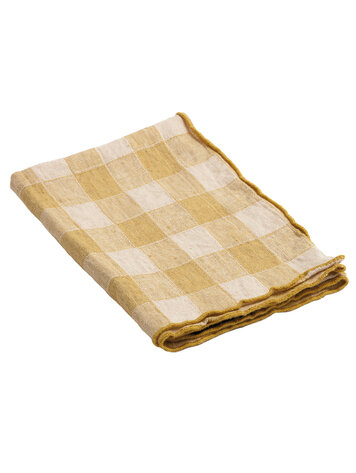 Maison de Vacances Napkin bourdon, canvas vintage vichy - paille