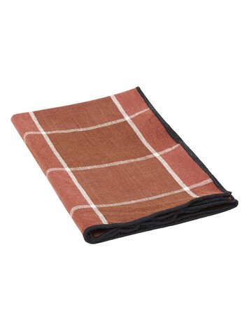 Maison de Vacances Napkin bourdon, canvas mimi nara - argile/bourdon noir