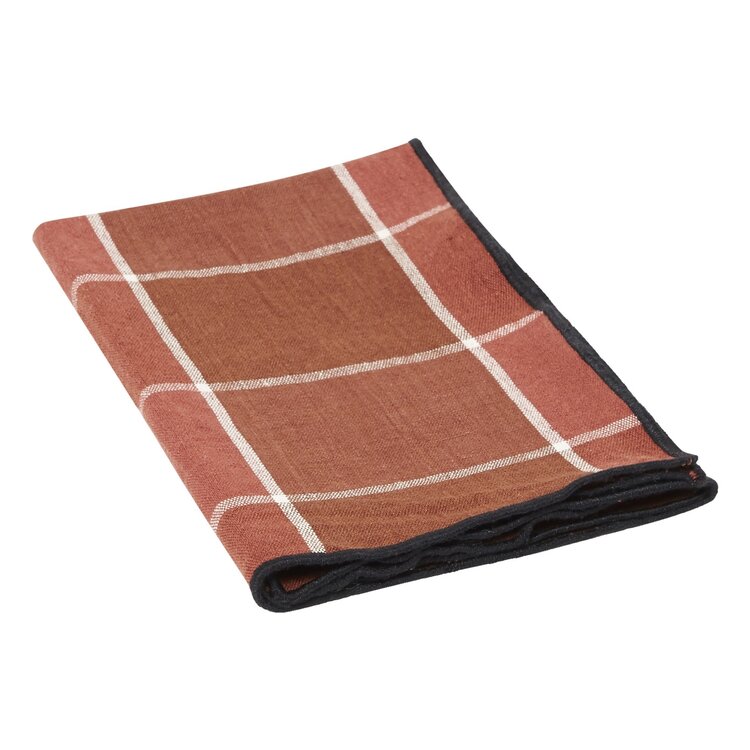 Maison de Vacances Napkin bourdon, canvas mimi nara - argile/bourdon noir