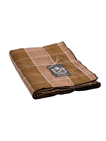 Maison de Vacances Tablecloth bourdon, canvas mimi nara - havane/bourdon noir