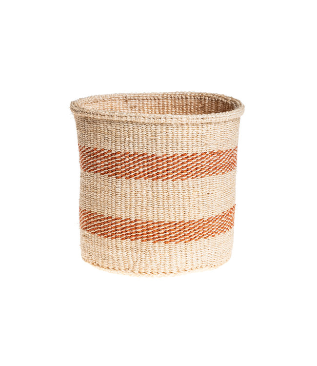 Couleur Locale Sisal basket Kenya - earth colors, practical weave #317