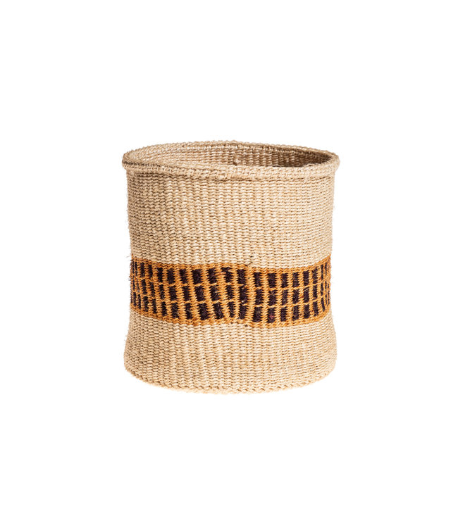 Couleur Locale Sisal mandje Kenia - aardetinten, practical weave #320