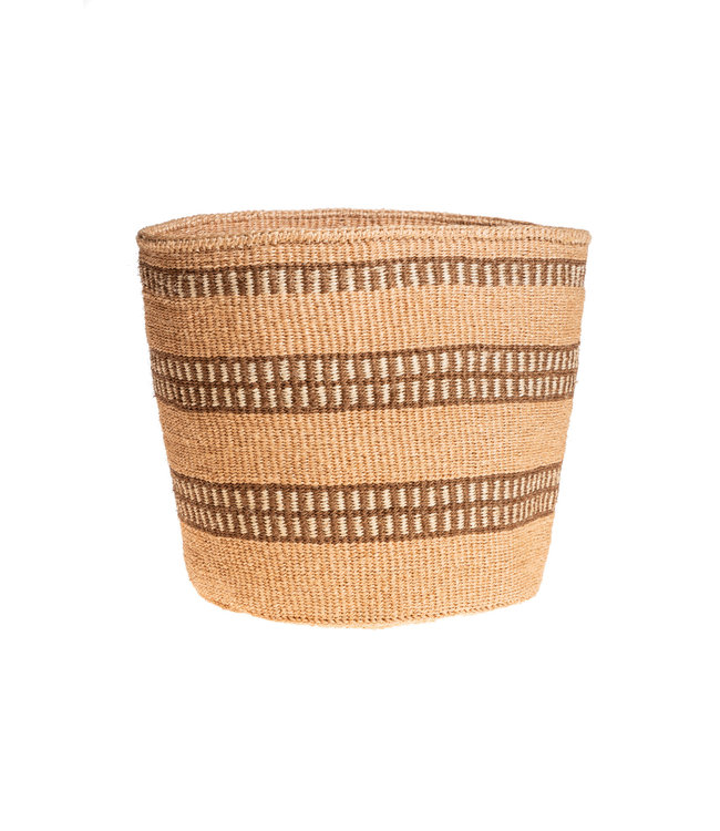 Sisal mandje Kenia - aardetinten, practical weave #322