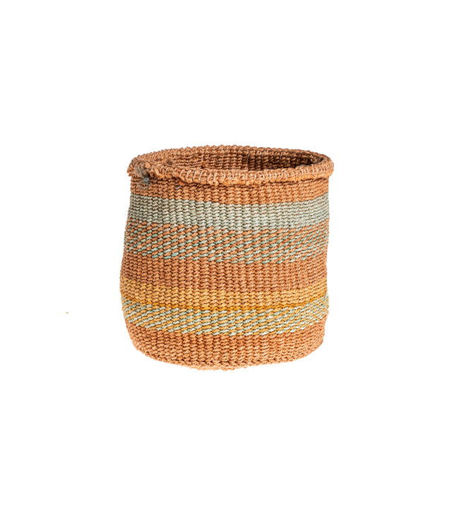 Sisal mandje Kenia - kleurrijk, practical weave #330