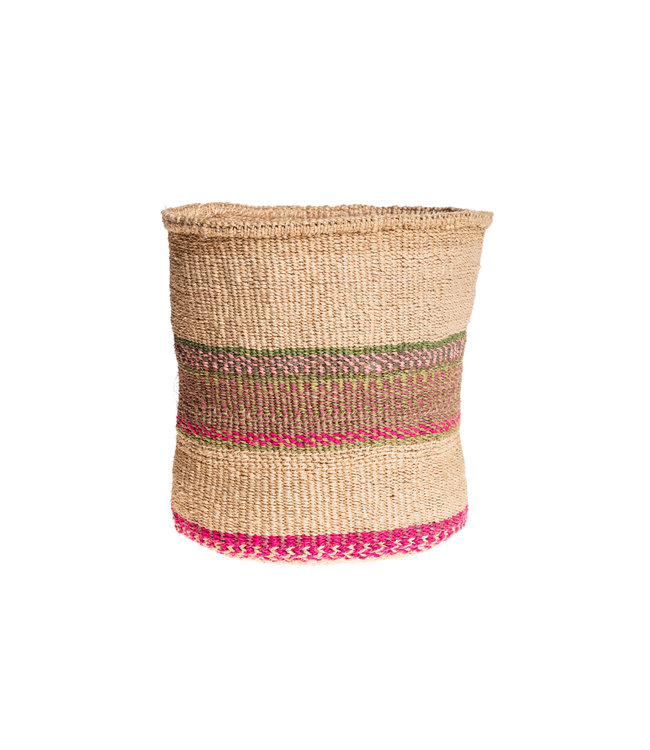 Couleur Locale Sisal basket Kenya - colorful, practical weave #336