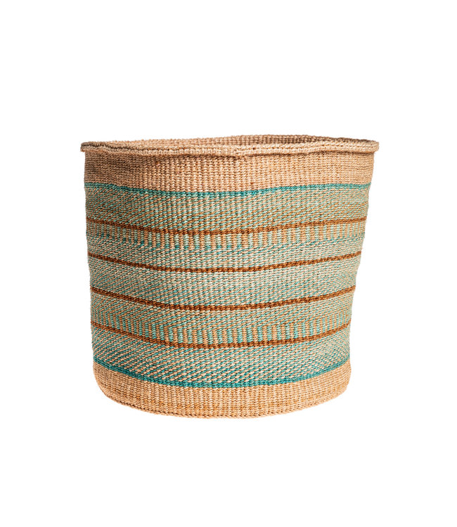 Sisal basket Kenya - colorful, practical weave #339